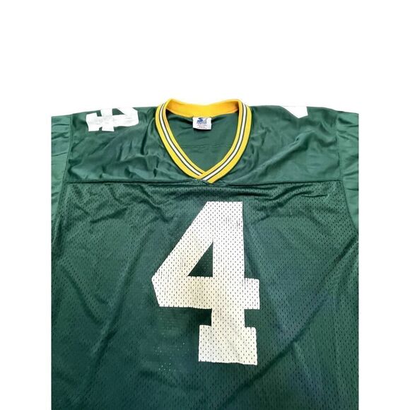 90s Green Bay Packers STARTER NFL Brett Farve #4 Jersey Sz Large - Picture 3 of 6